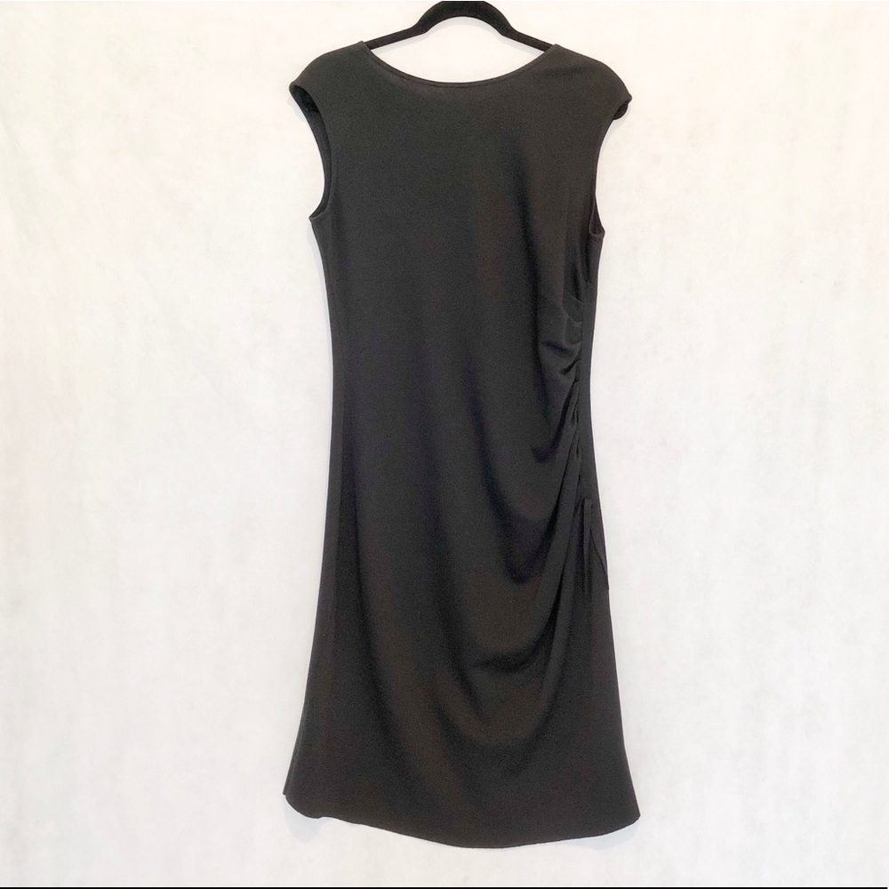 St. John Couture Sleeveless Side Ruched Dress - Picture 7 of 8